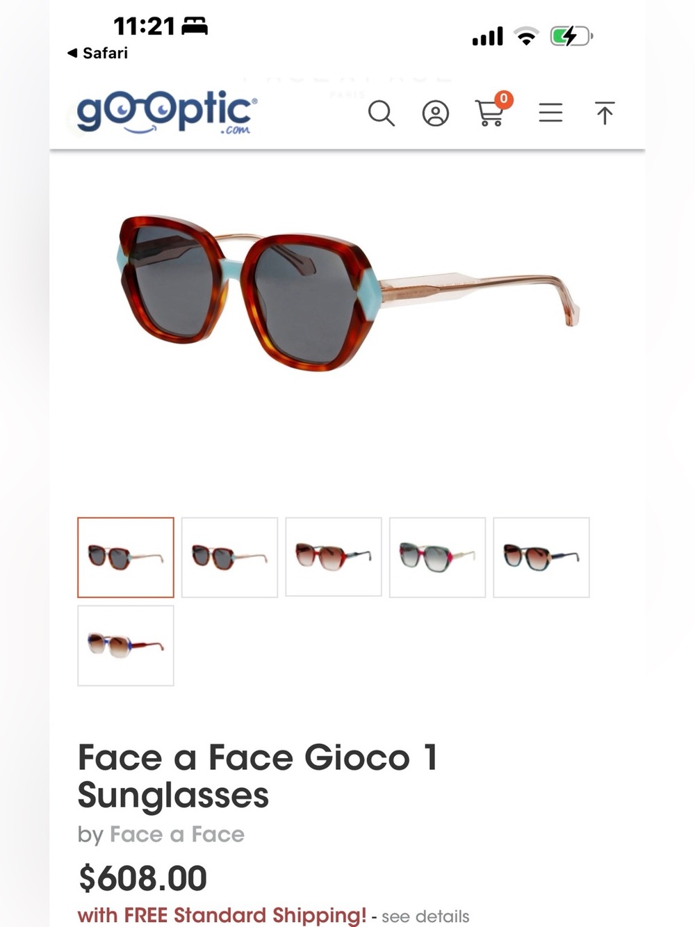 Face a Face Gioco 1 Sunglasses - Picture 6 of 11